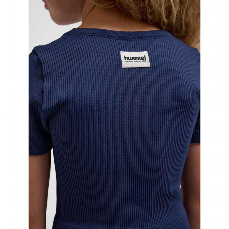 Hummel Jr Seamless Rib S/S Dječje Majice Crne | 000235-328