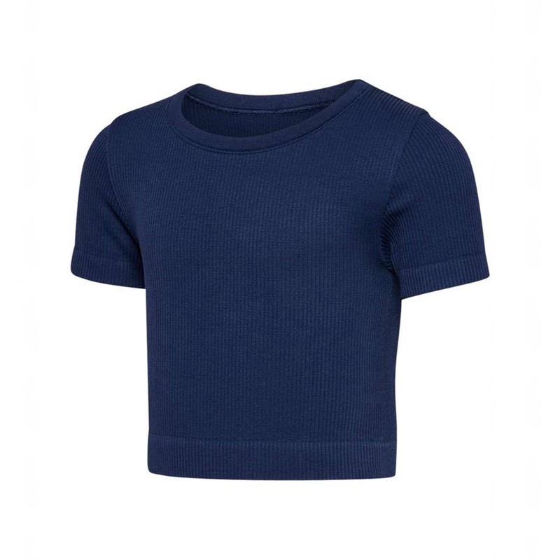 Hummel Jr Seamless Rib S/S Dječje Majice Crne | 000235-328