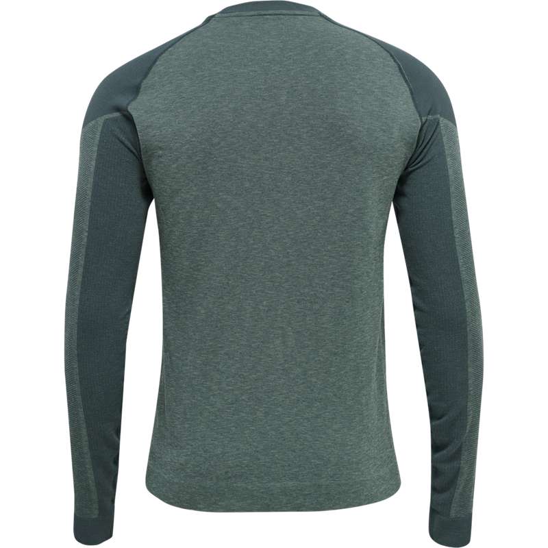 Hummel Kent Seamless T-shirt L/S Muške Temeljni Sloj Zelene | 455064-400