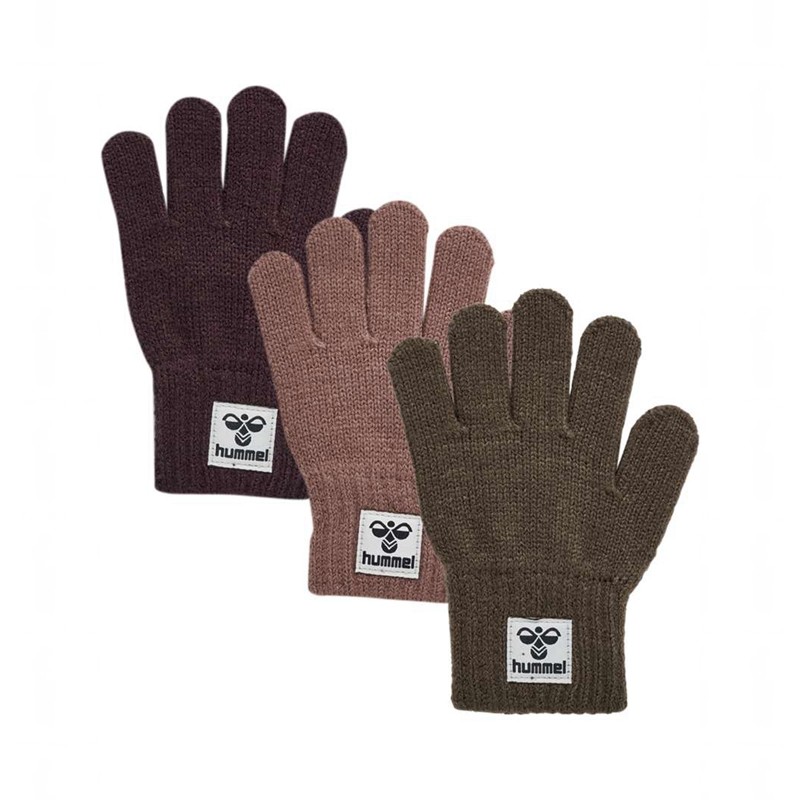 Hummel Kvint 3 Pk Dječje Rukavice Smeđe | 295734-418