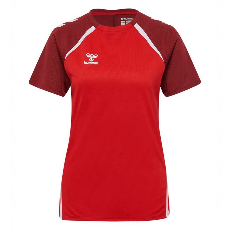 Hummel Lead 2.0 S/S Ženske Dres Crvene | 474928-390