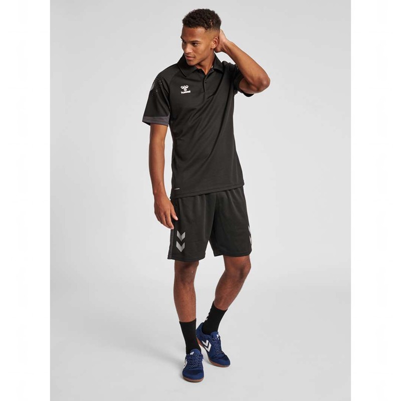 Hummel Lead Functional Muške Polo Majice Crne | 548869-264