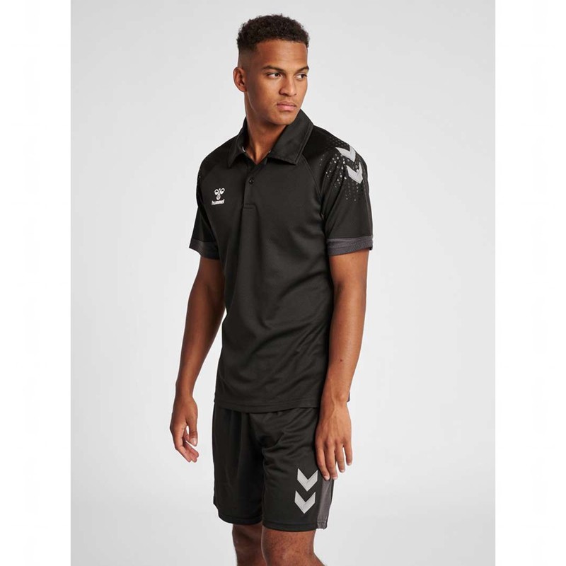 Hummel Lead Functional Muške Polo Majice Crne | 548869-264