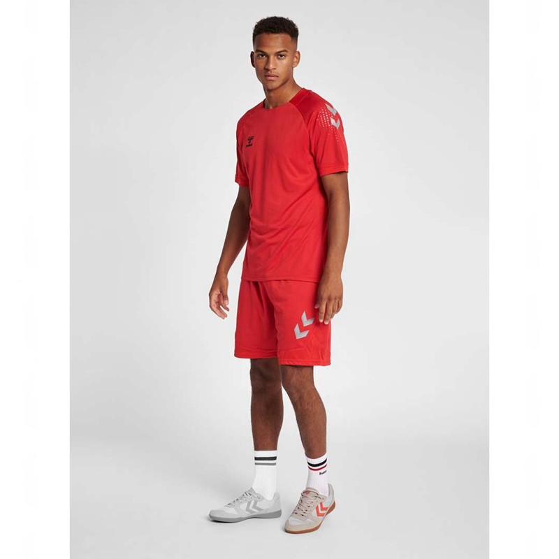 Hummel Lead Poly Muške Kratke Hlače Crvene | 367113-365