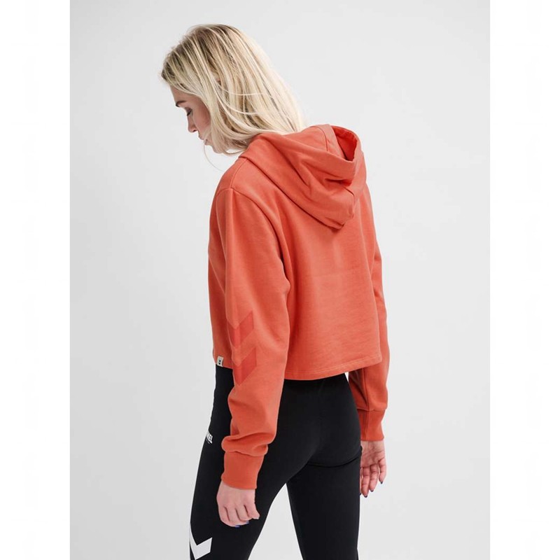 Hummel Legacy Cropped Ženske Majica s Kapuljačom Boje Marelice | 441114-379