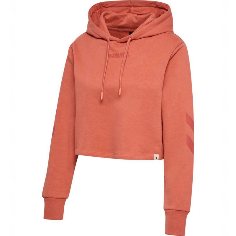 Hummel Legacy Cropped Ženske Majica s Kapuljačom Boje Marelice | 441114-379