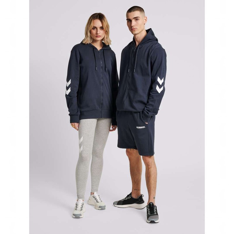 Hummel Legacy Zip Muške Majica s Kapuljačom Tamnoplave | 579312-582