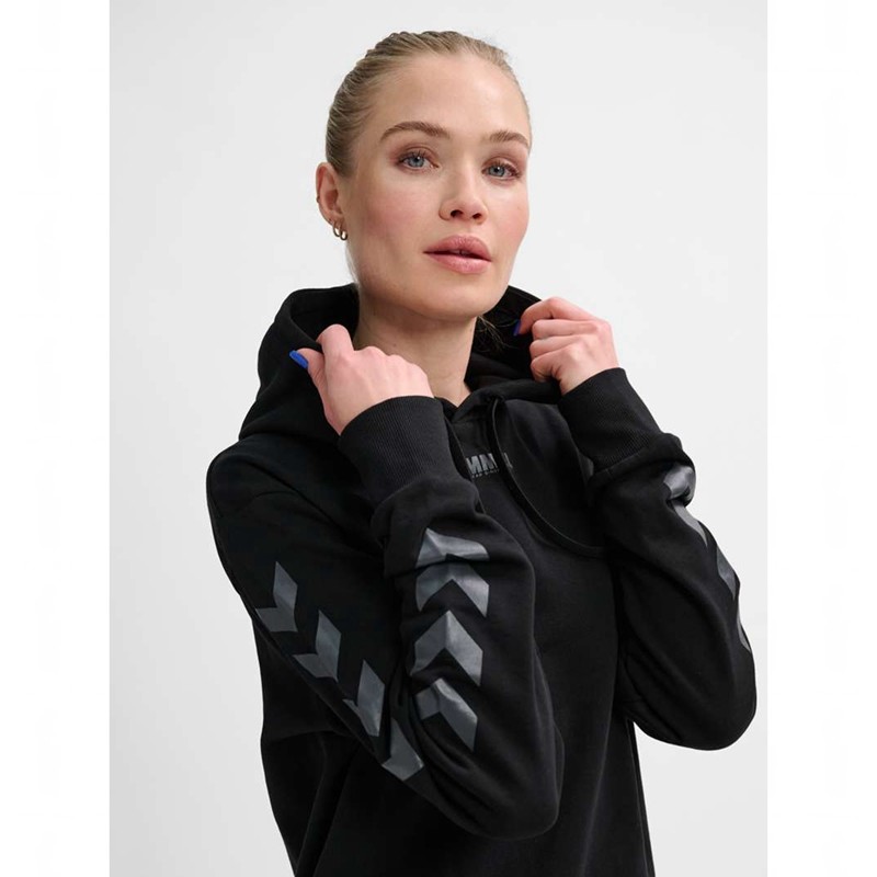 Hummel Legacy Ženske Majica s Kapuljačom Crne | 031853-826