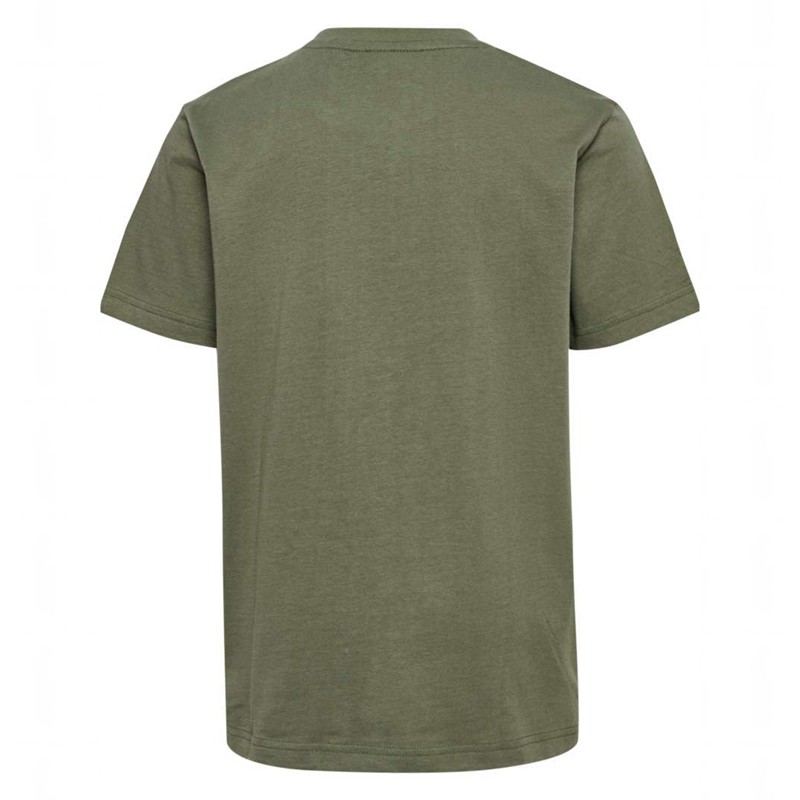 Hummel Leo S/S Dječje Majice Maslinasto Zelene | 877082-861