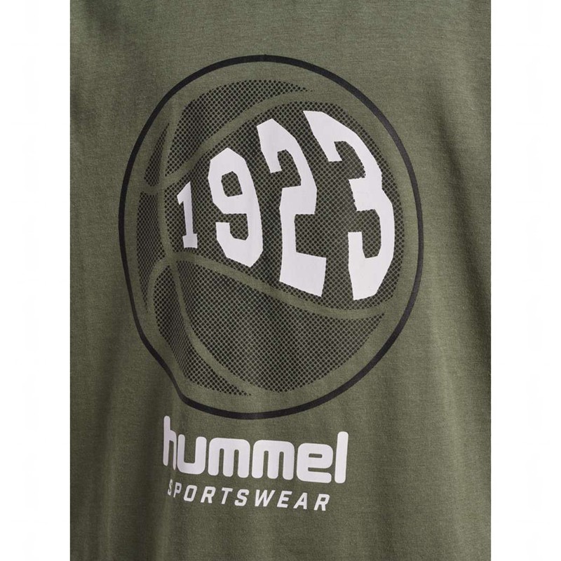 Hummel Leo S/S Dječje Majice Maslinasto Zelene | 877082-861