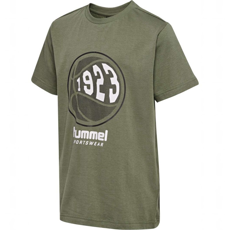 Hummel Leo S/S Dječje Majice Maslinasto Zelene | 877082-861