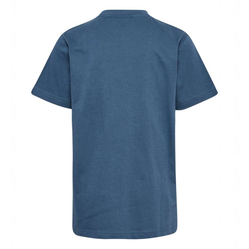 Hummel Leo S/S Dječje Majice Plave | 060686-170