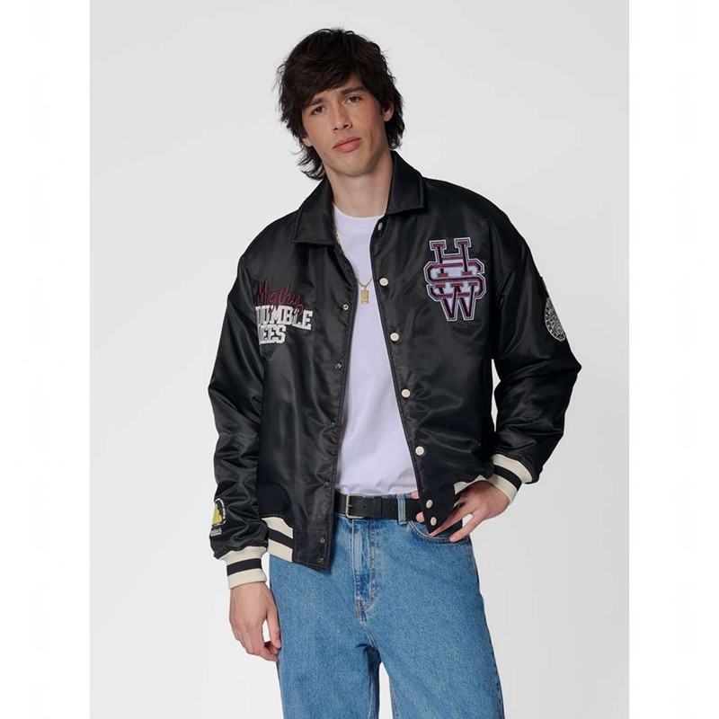 Hummel Letterman Sportswear Muške Jakne Crne | 522252-423