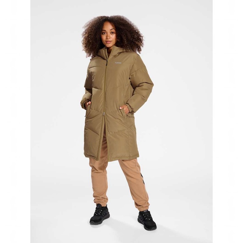 Hummel Lgc Mia Long Puff Ženske Kaputi Smeđe | 804802-719