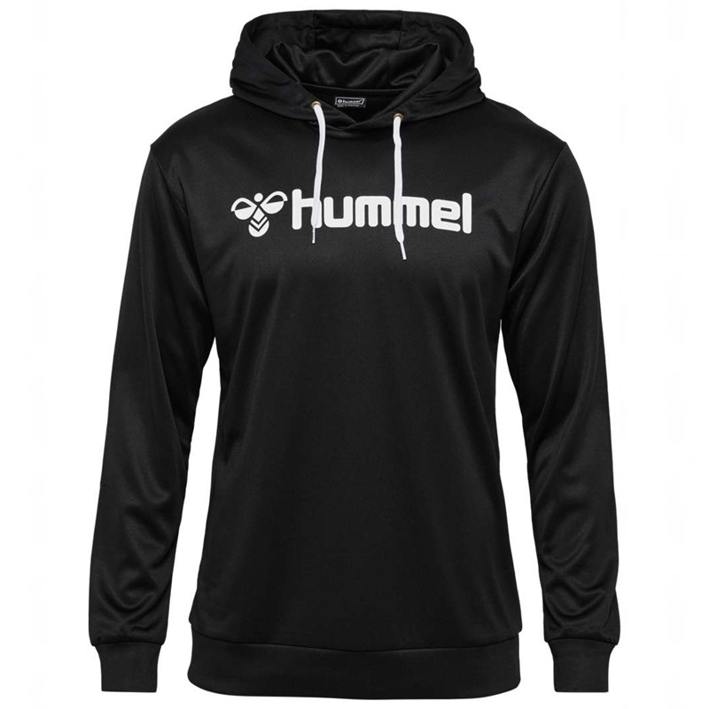 Hummel Logo Muške Majica s Kapuljačom Crne | 335251-622