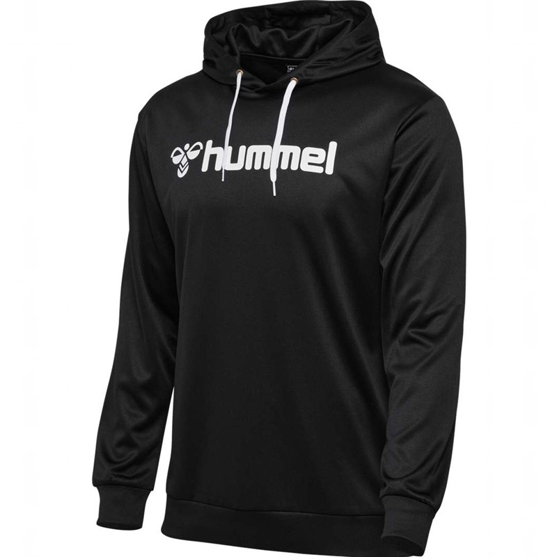 Hummel Logo Muške Majica s Kapuljačom Crne | 335251-622