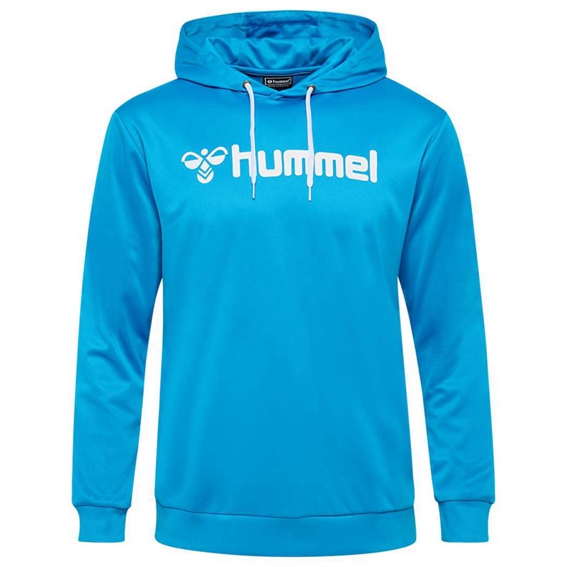 Hummel Logo Muške Majica s Kapuljačom Plave | 307954-841
