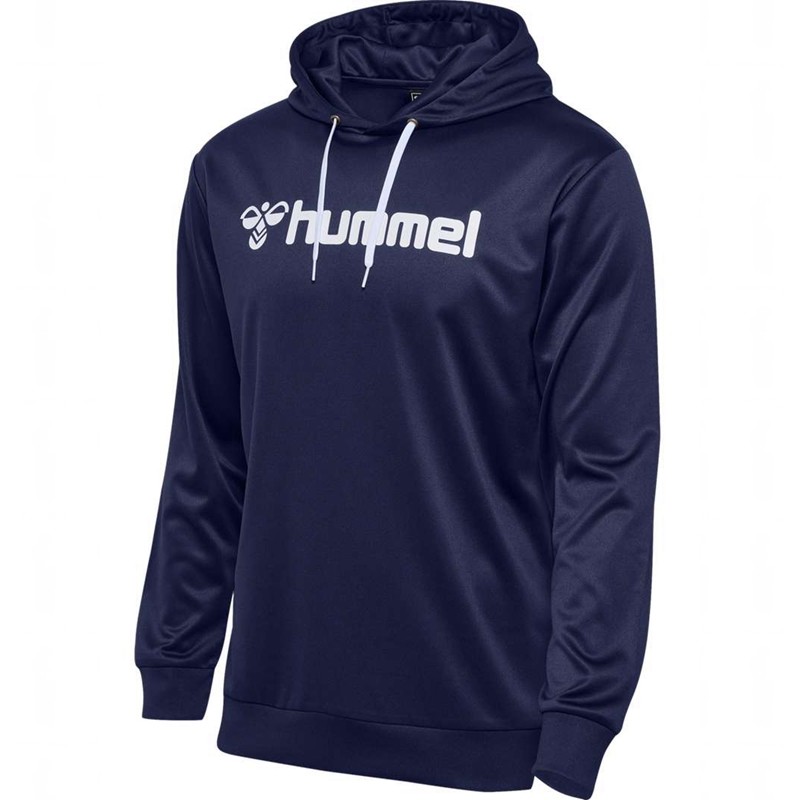 Hummel Logo Muške Majica s Kapuljačom Tamnoplave | 871564-079