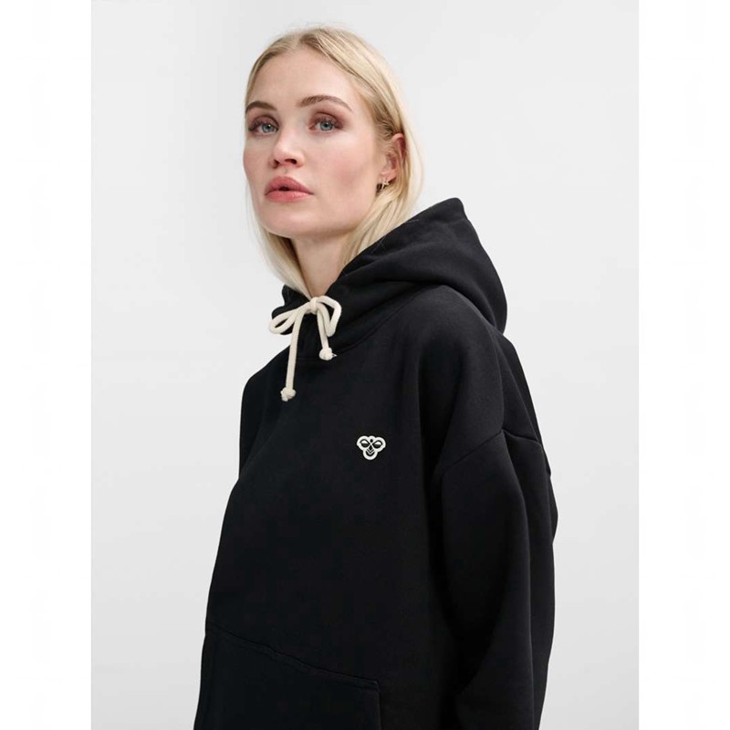 Hummel Loose Bee Ženske Majica s Kapuljačom Crne | 910512-468