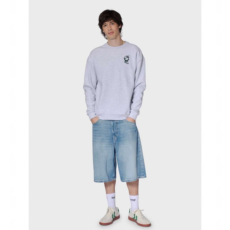 Hummel Loose Crew Wrong Yellow Muške Dukserice Sive | 468849-367