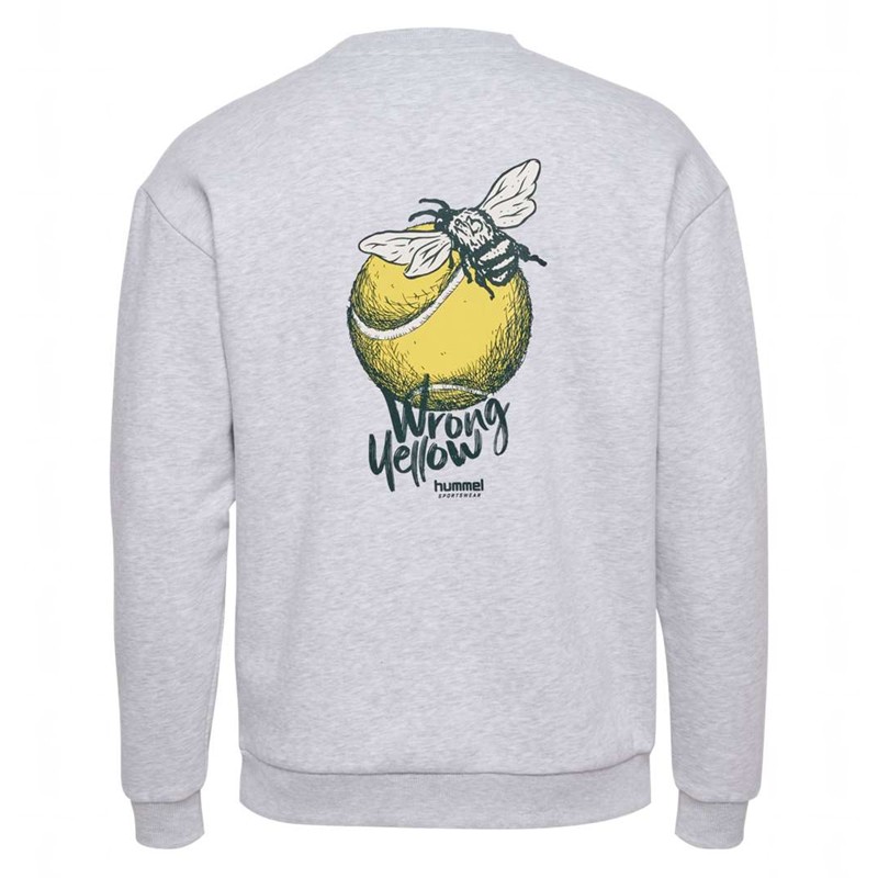 Hummel Loose Crew Wrong Yellow Muške Dukserice Sive | 468849-367