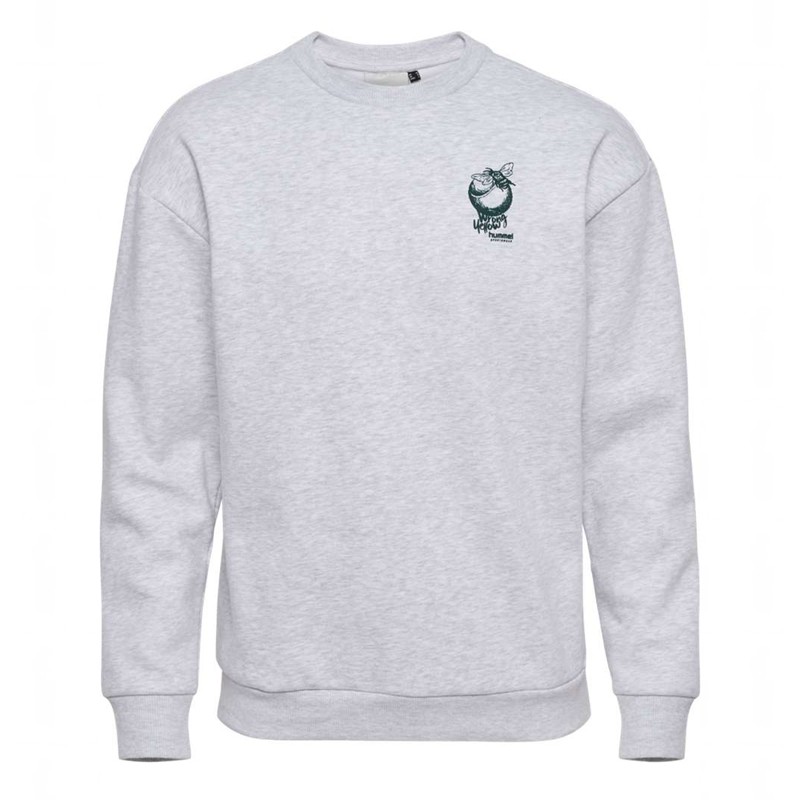 Hummel Loose Crew Wrong Yellow Muške Dukserice Sive | 468849-367