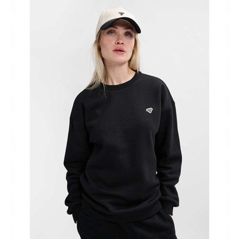Hummel Loose Crewneck Bee Muške Dukserice Crne | 853692-305