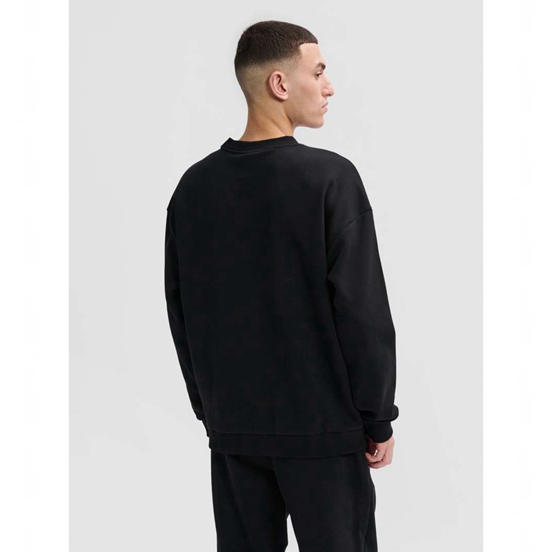 Hummel Loose Crewneck Bee Muške Dukserice Crne | 853692-305