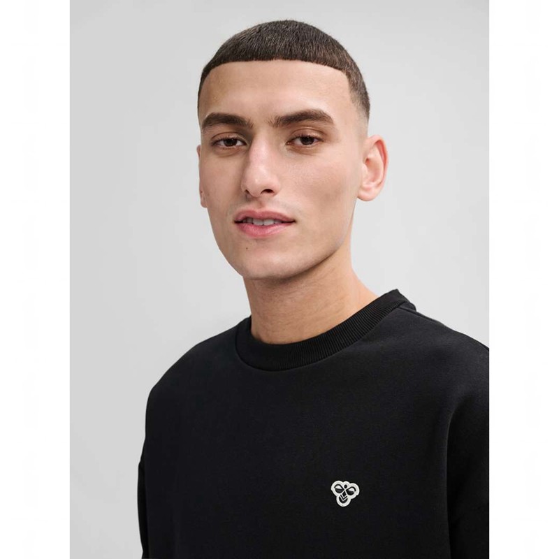Hummel Loose Crewneck Bee Muške Dukserice Crne | 853692-305