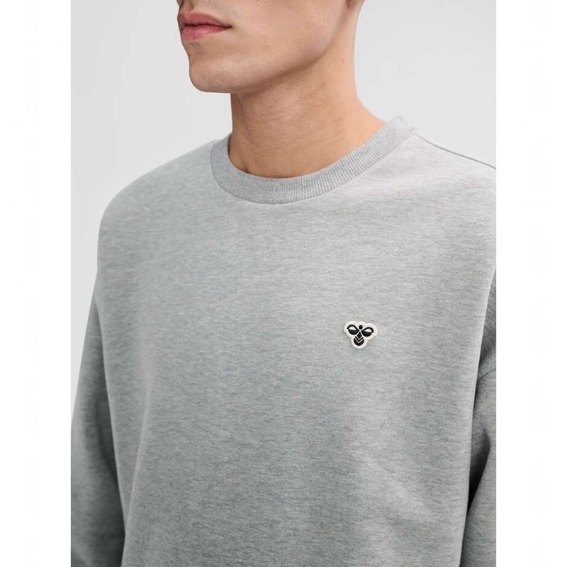 Hummel Loose Crewneck Bee Muške Dukserice Sive | 250689-389