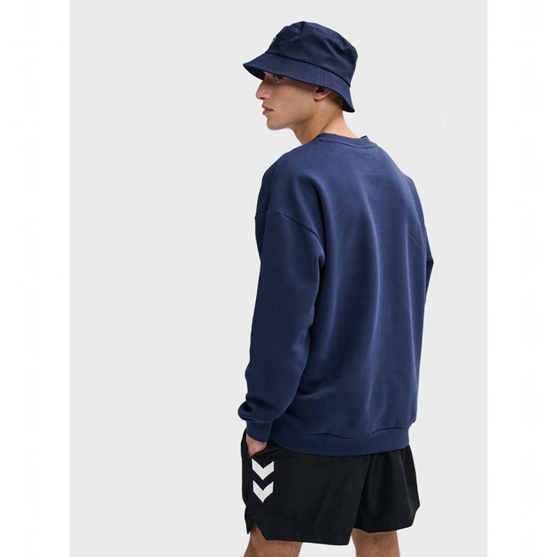 Hummel Loose Crewneck Bee Muške Dukserice Tamnoplave | 748956-168