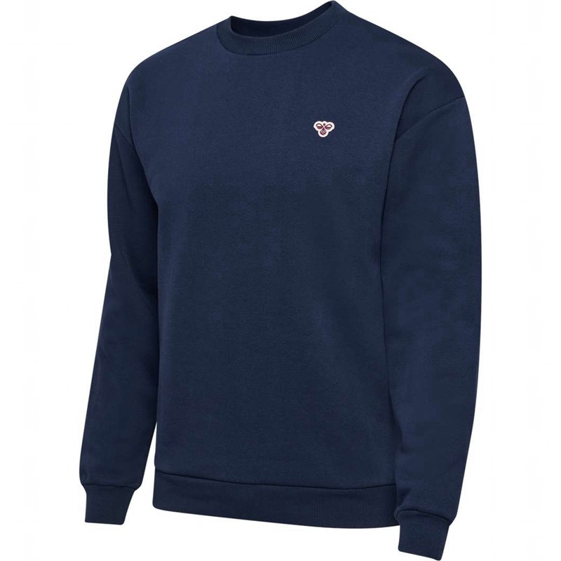 Hummel Loose Crewneck Bee Muške Dukserice Tamnoplave | 748956-168