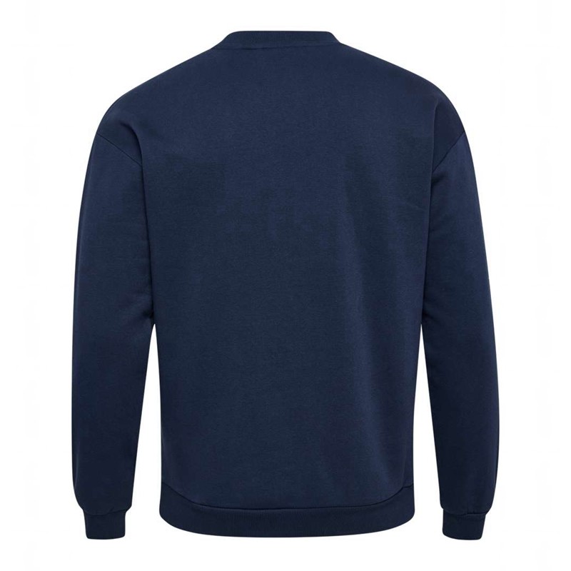 Hummel Loose Crewneck Bee Muške Dukserice Tamnoplave | 748956-168