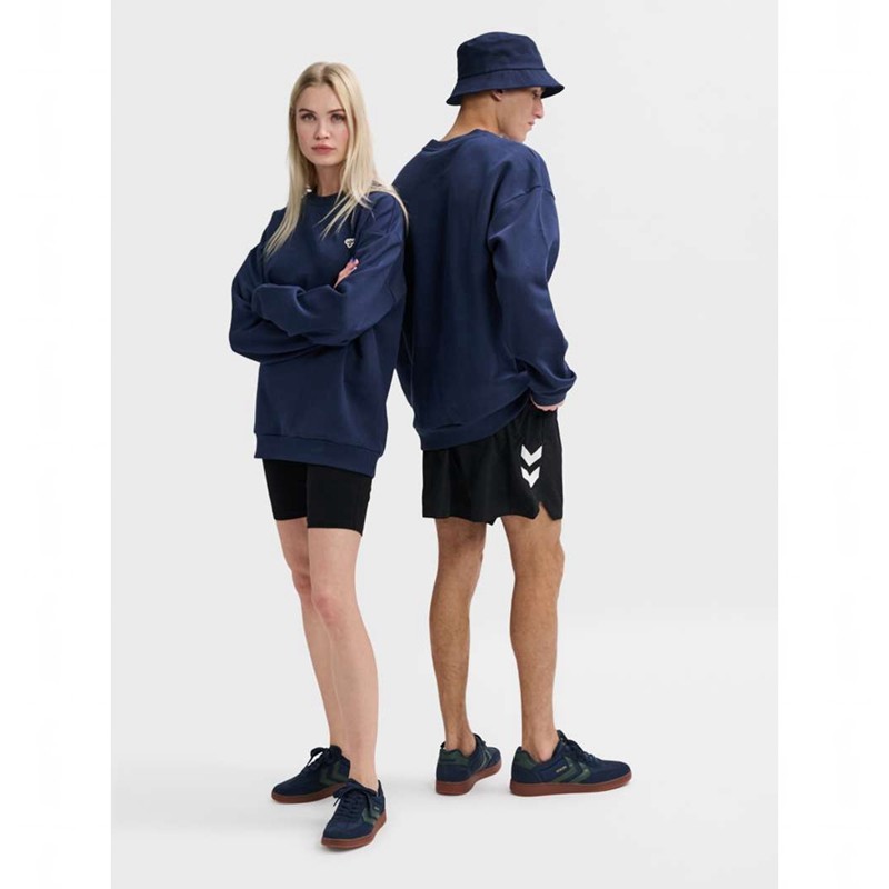 Hummel Loose Crewneck Bee Muške Dukserice Tamnoplave | 748956-168
