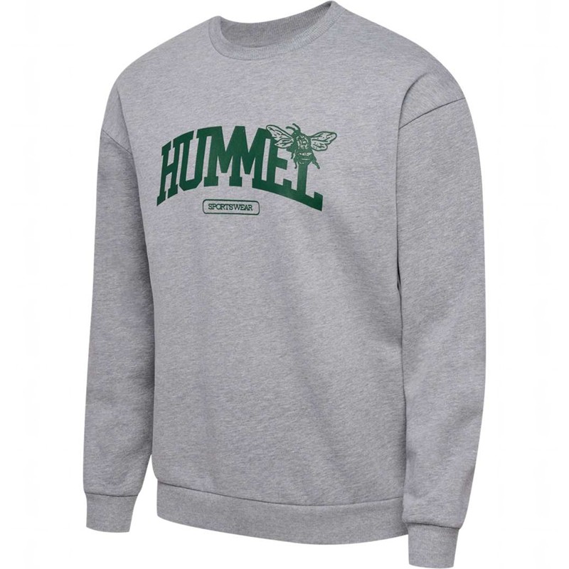 Hummel Loose Crewneck University Bee Muške Dukserice Sive | 433303-207