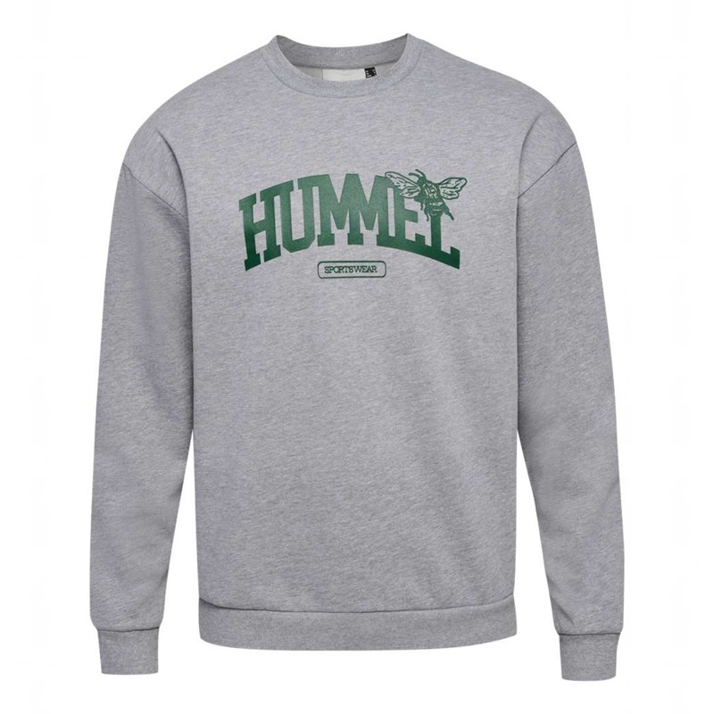 Hummel Loose Crewneck University Bee Muške Dukserice Sive | 433303-207