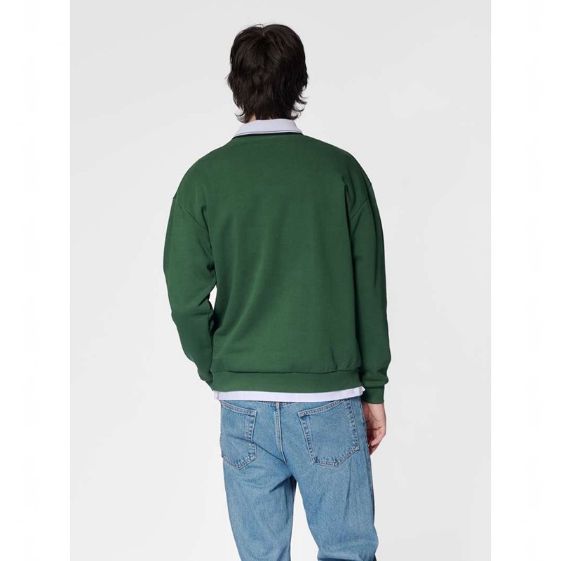 Hummel Loose Crewneck University Bee Ženske Dukserice Zelene | 871791-733