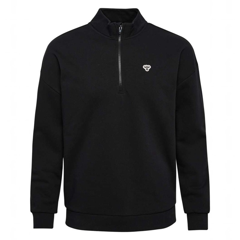 Hummel Loose Half Zip Bee Muške Dukserice Crne | 738772-763
