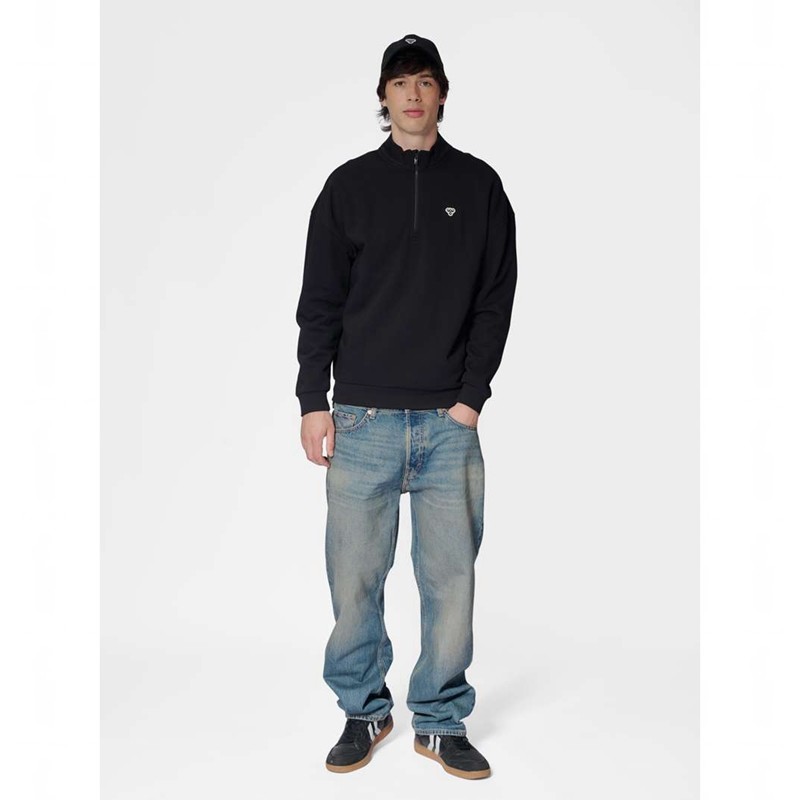 Hummel Loose Half Zip Bee Ženske Dukserice Crne | 447816-813