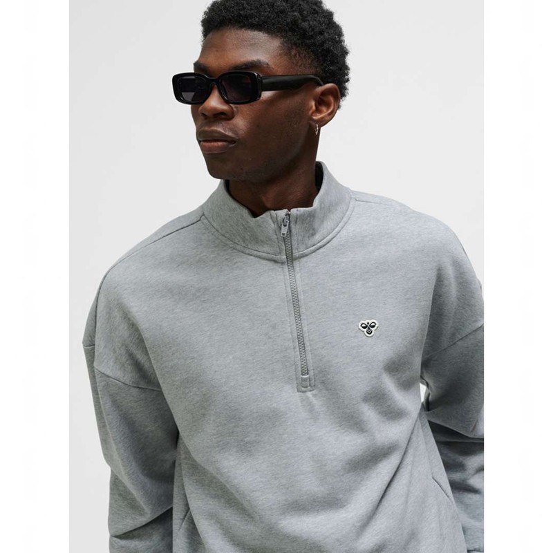 Hummel Loose Half Zip Bee Ženske Dukserice Sive | 084121-824