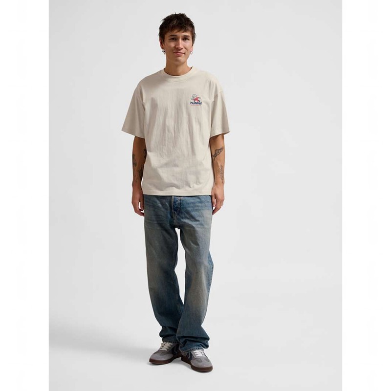 Hummel Loose S/S Headball Muške Majice Bijele | 730143-924