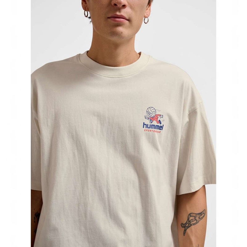 Hummel Loose S/S Headball Muške Majice Bijele | 730143-924