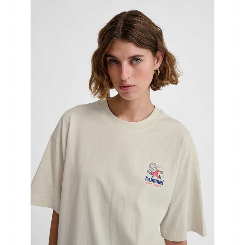 Hummel Loose S/S Headball Muške Majice Bijele | 730143-924