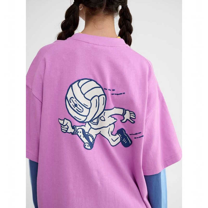 Hummel Loose S/S Headball Muške Majice Roze | 954453-368