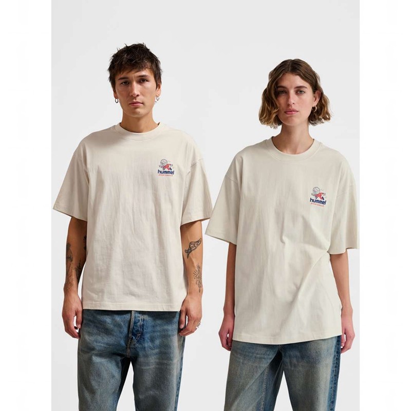 Hummel Loose S/S Headball Ženske Majice Bijele | 035651-368