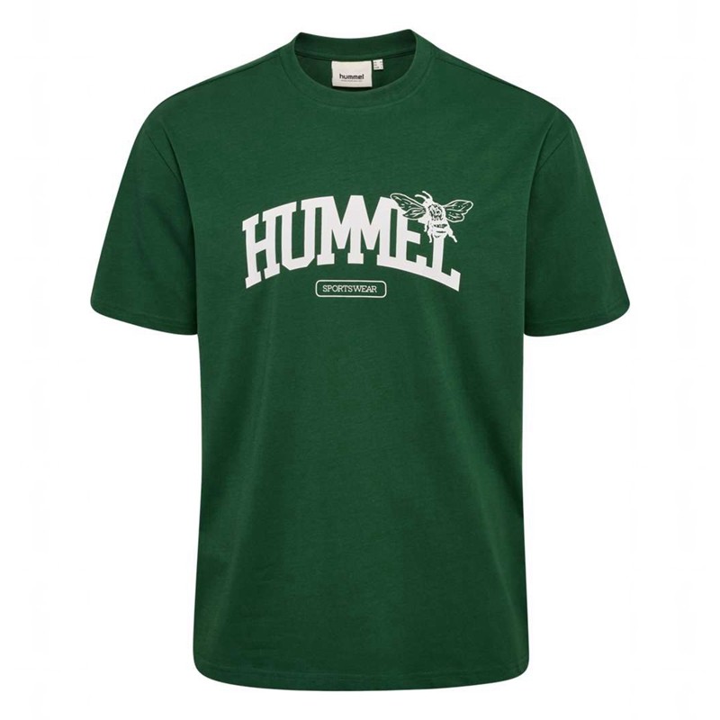 Hummel Loose S/S University Bee Muške Majice Zelene | 345633-191