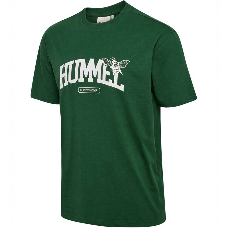 Hummel Loose S/S University Bee Muške Majice Zelene | 345633-191