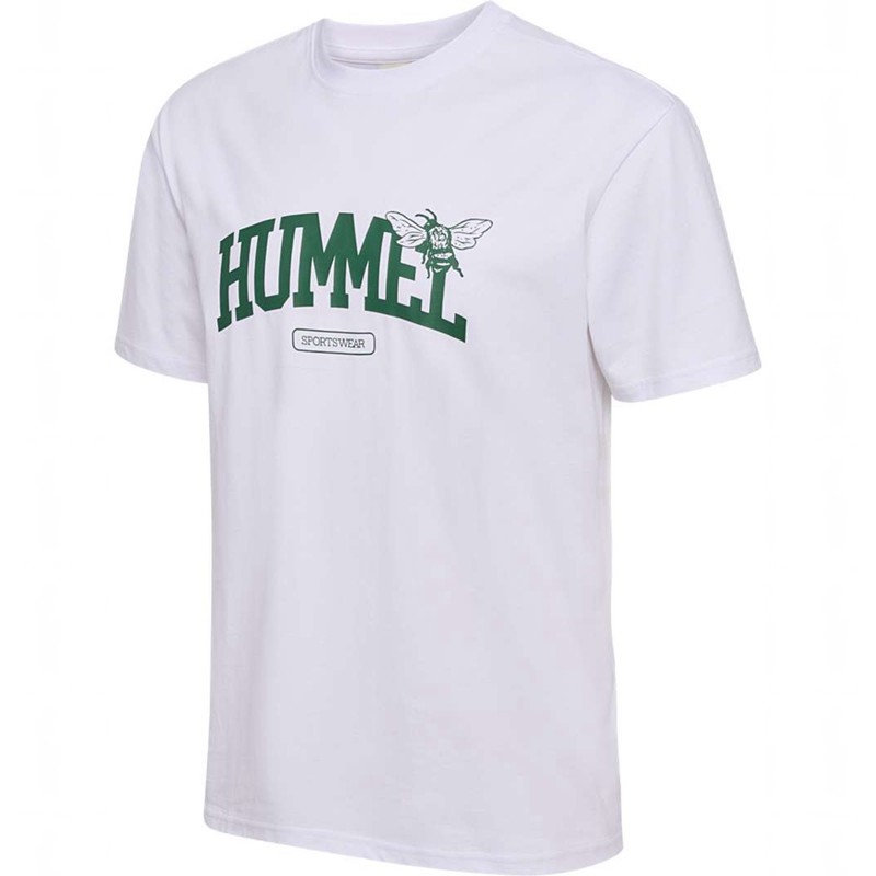 Hummel Loose S/S University Bee Muške Majice Bijele | 492016-221