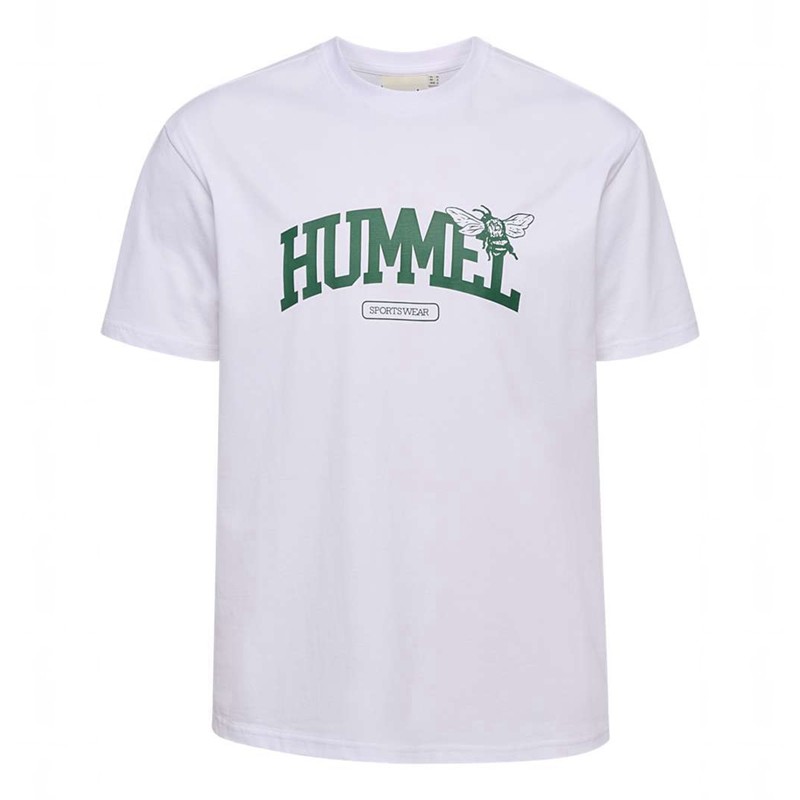 Hummel Loose S/S University Bee Muške Majice Bijele | 492016-221