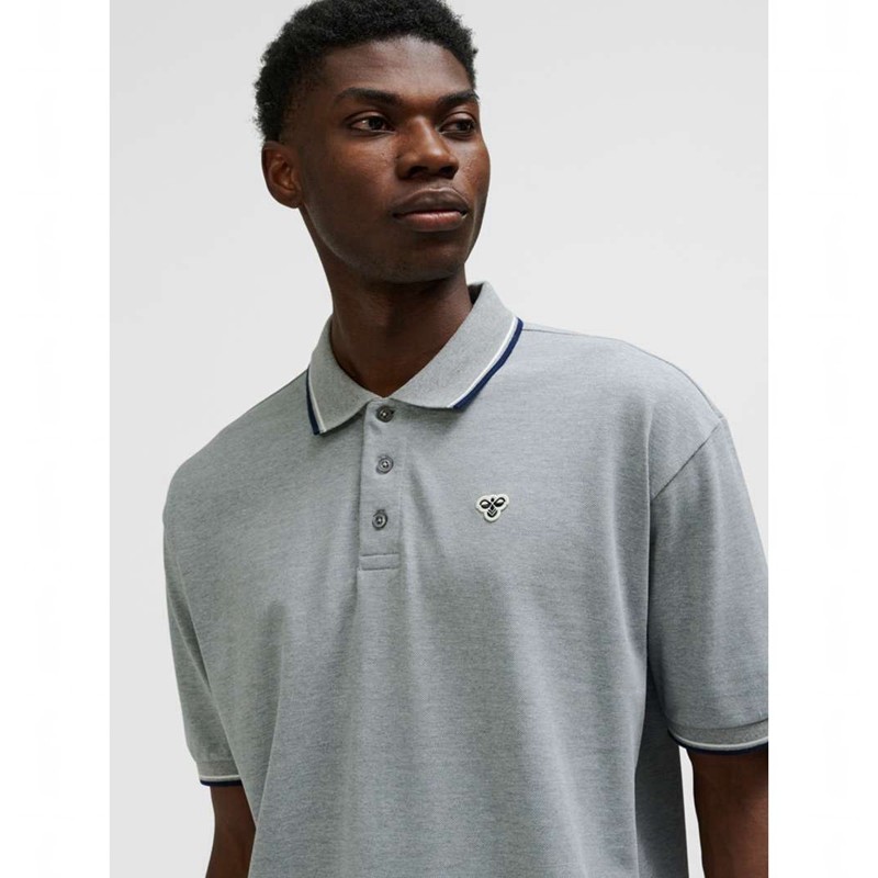 Hummel Loose Shirt S/S Bee Muške Polo Majice Sive | 921599-995